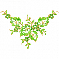 Flowers And Tree Embroidery Design 6 Flowers And Tree Embroidery Design 6